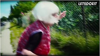 Kinky German Granny In Cosplay Bends Over Outdoors... What She Does Next Will Make You Rock Hard