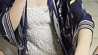 POV Smoking MILF Saggy Tit Cock Play