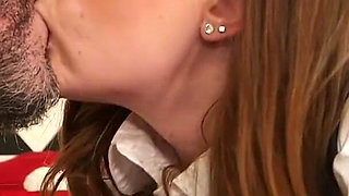 What's College Girl Danni Rivers' Type? an Older Man with a Big, Hard Cock