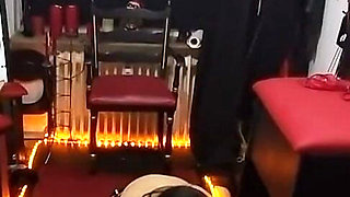 Piss Drenched Submissive Slut Soaks Floor in Golden Shower