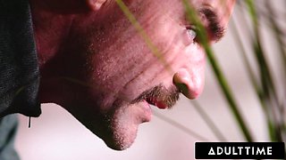 Big-breasted Nuru masseuses Sheena Ryder and Melissa Stratton EXCHANGE SPERM with a client's huge load!