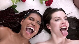 Ebony girl is going to get fucked before white girl takes it too