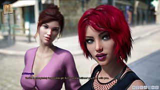 Adult visual novel featuring a hot brunette with big tits and an erotic storyline