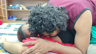 Lip lock with armpit lick and navel lick romance in bed