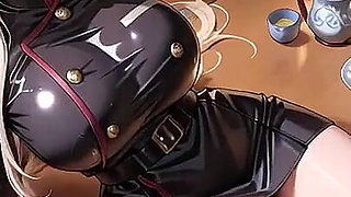 Blonde Valkyrie's Undressing Moment, That Great-slit Black Uniform Is Insane!