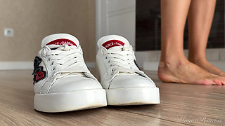 My D&g Sneakers Beg to Be Undressed