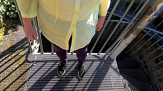 Spanking Her Naked Tits in Medieval Castle