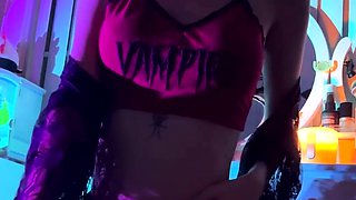 Curly Blonde Teen Records Solo Dildo Masturbation More at