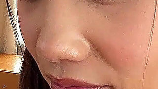 Skinny Asian Teen Bibichichi with Really Small Tits Filmed in a Threesome