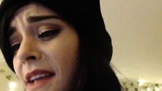 Blonde tight pussy babe solo toy fun in glamour masturbation