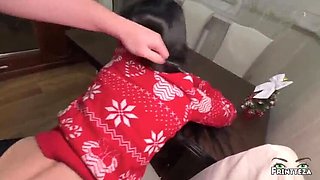 Christmas Alone with Stepmom Part 5 - POV Creampie & Kitchen Cheating with Frintteza