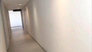 Ebony Sucks A Stranger In The Elevator Then Swallows His Cum On The Stairs
