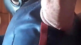 17 minutes of hogtied extreme blowjob and deepthroat with massive oral creampie