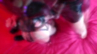 Chained To Bed And Used By Latex Dominatrix