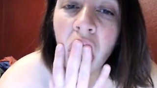 Big-Titted BBW Amateur's Hairy Webcam Show