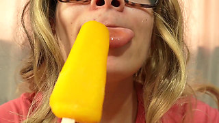 Indian Stepsister Sucks Ice Cream and Loves Sucking It Because It's Like Sucking Dick, but Not Because the Ice Cream