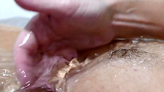 Finger Fucking & Tugging on Pubes Naked in My Bath