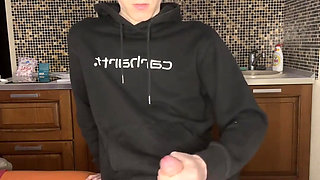 18yo Alone Strokes Monster Dick Imagining Classmate Begging