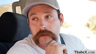 Guy Barebacks Strange TS in the Park Hardcore