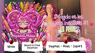 Magda & the unusual objects in the fridge - ANAL VAGINAL SQUIRT