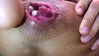 Blonde hardcore anal close up