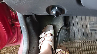 Pedaling with Birkenstock Shoes