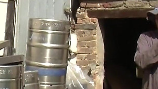 Redhead Milf does outdoor fuck with husband at the farm