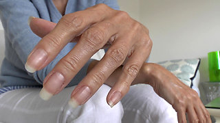 Elegant Summer Hands and Long Fingernails, Presented by Lady Victoria Valente