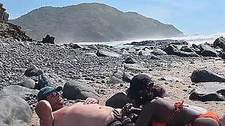 Lost Between Tides and Each Other -horny Ebony MILF Rides Her Lover