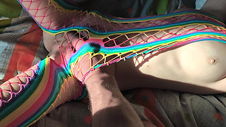 Sexy Costumed Step Sister Lets Me Touch Her Tight Virgin Pussy And Follow Her Outline