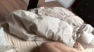 Step Sister Morning Sex - Hot Blowjob & Romantic Fuck in Pyjamas