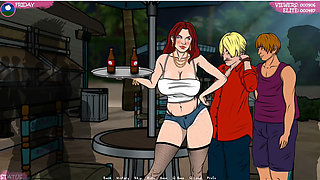 Lust Town - Gameplay - Roleplay - Amanda Works in Bar and Gets Exposed Herself