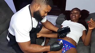 Amateur Babe Krissyjoh Gets Romantic BBC Tattoo Sex with Big Cock Gray