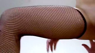 Busty black-haired gets her cooch plowed hard