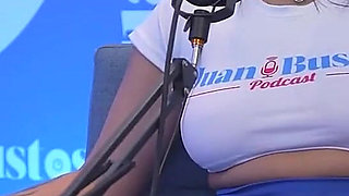 Oiled Latina with Beautiful Tits Kataleya Ross Hops up the Vibrator Machine Until She Cums! Juan Bustos Podcast