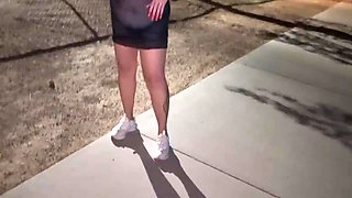 Thick Bbw Wife Strips In Public Park And Role Play With Hus! Badblondiemonroe