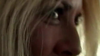 Sexy blonde teen Joclyn with extremely hairy pussy banged by monster black cock