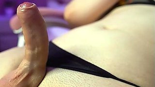 Jerking off shemale tranny solo play