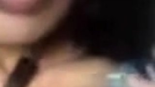 Skinny Asian Girl on a Video Call