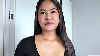 Thai teen Susi masturbating and fucking