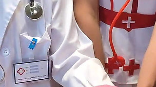 FFM Threesome - Doctor and Nurse Make Sick Patient Cum