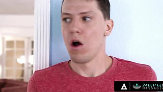 Girlfriends Blonde Stepmom Turns A Nuru Massage Into Slippery Naked Body Contact