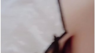 Elegant Asian Beauty Filled Anal Tightness