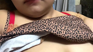 My Filipina stepsister took off her hijab and made this video for me on her phone.