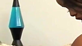 Amazing Black Beauty in White Stockings Sucks a Big Black Cock