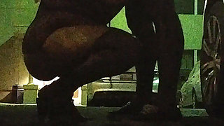 Thick BBW Wife in Lingerie in Public Hotel Parking Lot! Badblondiemonroe