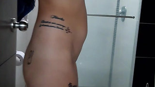 I masturbate my pussy thinking about my lover at my husband's house.