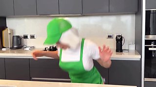 Cute Russian barista offers him some hot service