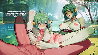 Big Ass 18yo Monster Girls Get Huge Anal Gapes After Some Ass Fucking Threesome with Creampie - Harem Vs Zombies (steam Game)