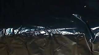 This time i had no mercy for my slave. I took his little cock out of his pants and tied it